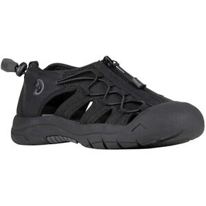 BILLY RIVER SANDALS WOMENS SIZE 6.5 BLACK ZIP FRONT